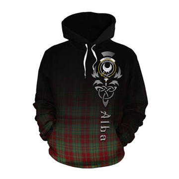 Leask Tartan Cotton Hoodie Featuring Alba Gu Brath Family Crest Celtic Inspired Pullover Hoodie XS - Tartan Vibes Clothing