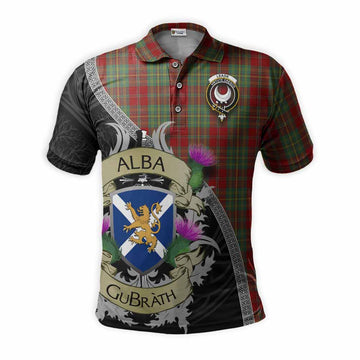 Leask Tartan Family Crest Polo Shirt Lion Rampant Royal Thistle Shield Celtic Inspired Kid - Tartan Vibes Clothing