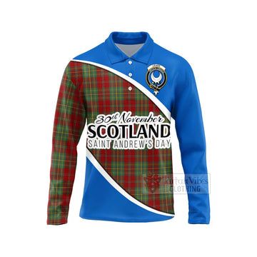 Leask Family Crest Tartan Long Sleeve Polo Shirt Celebrate Saint Andrew's Day in Style