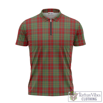 Leask Tartan Zipper Polo Shirt