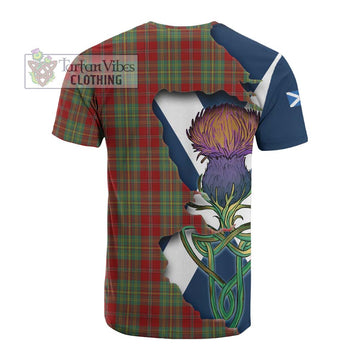 Leask Tartan Family Crest Cotton T-shirt Scottish Thistle Celtic Inspired - Tartan Vibes Clothing