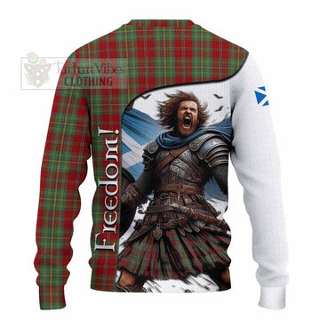 Leask Crest Tartan Knitted Sweater Inspired by the Freedom of Scottish Warrior