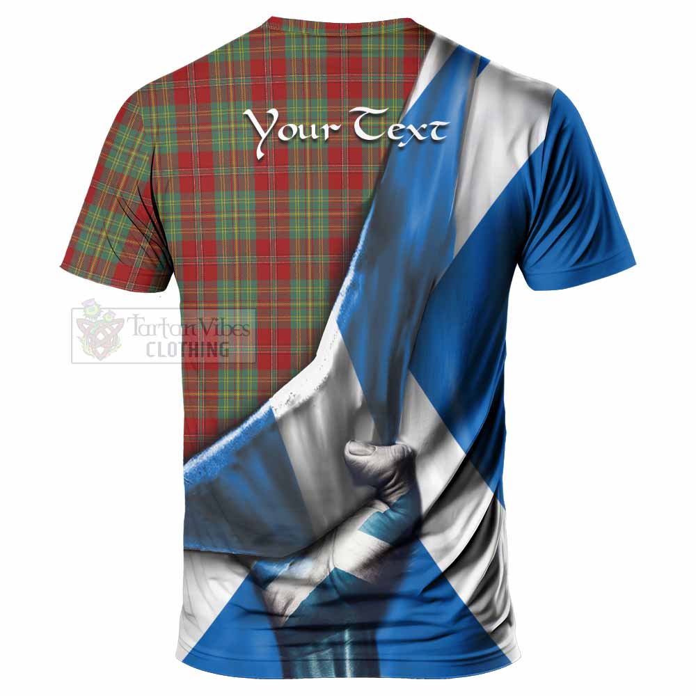Leask Tartan T-Shirt with Family Crest Scotland Patriotic Style - Tartan Vibes Clothing