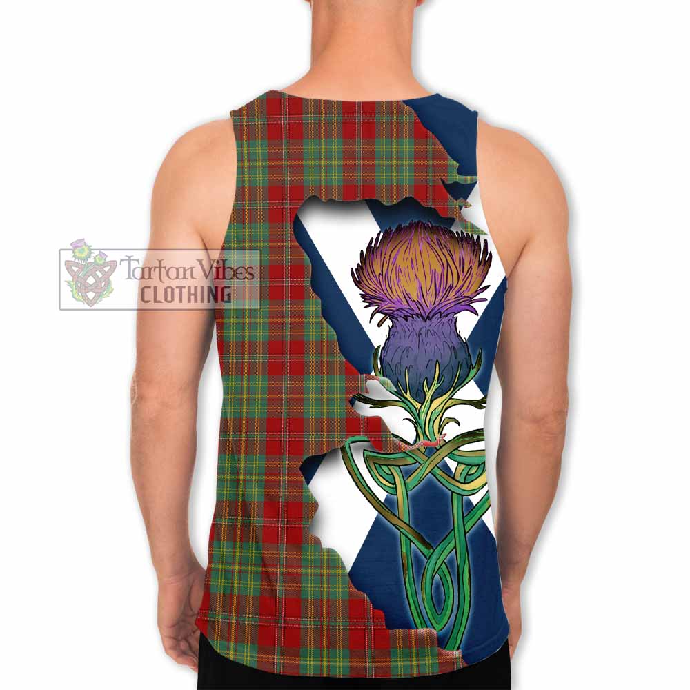 Leask Tartan Family Crest Men's Tank Top Scottish Thistle Celtic Inspired - Tartan Vibes Clothing