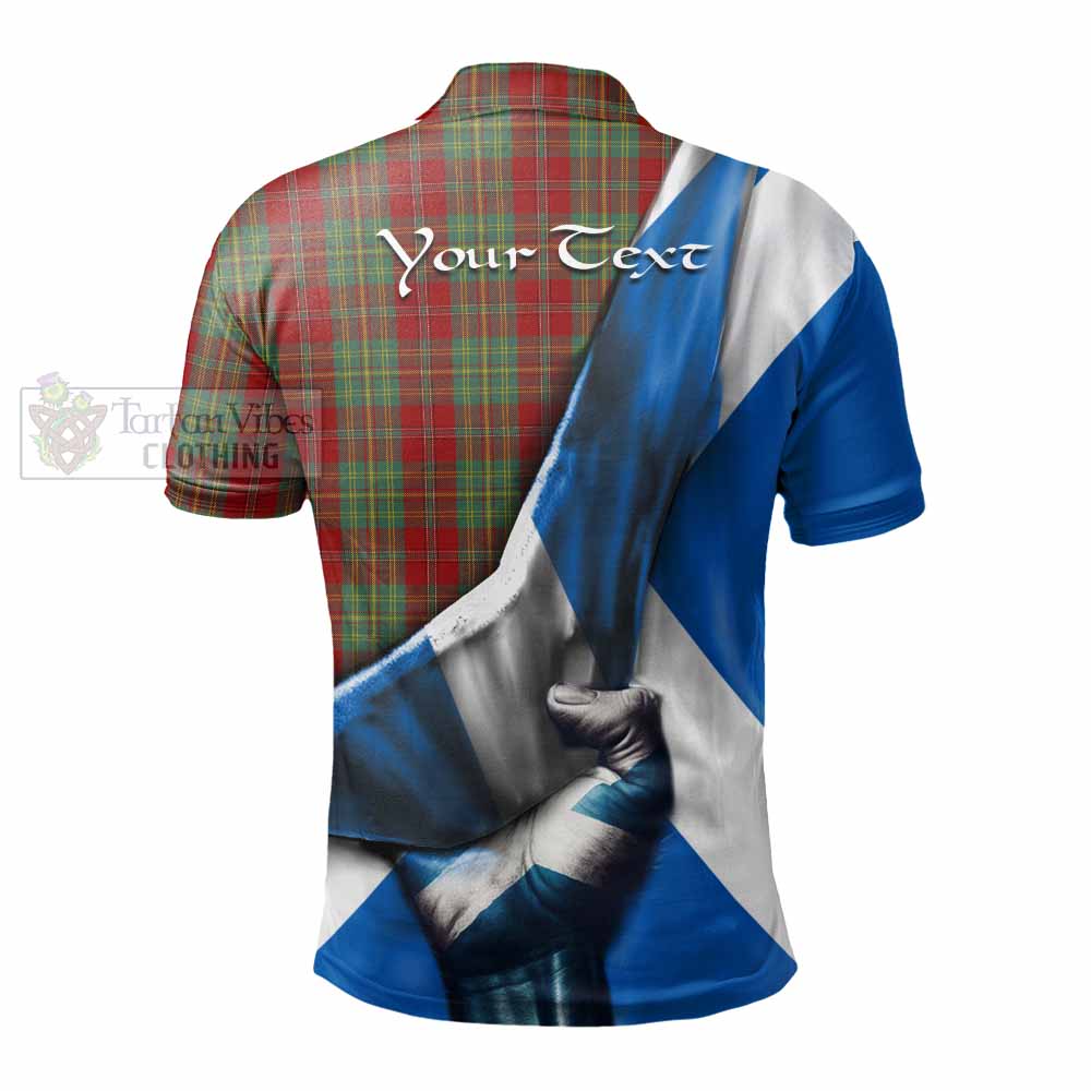 Tartan Vibes Clothing Leask Tartan Polo Shirt with Family Crest Scotland Patriotic Style