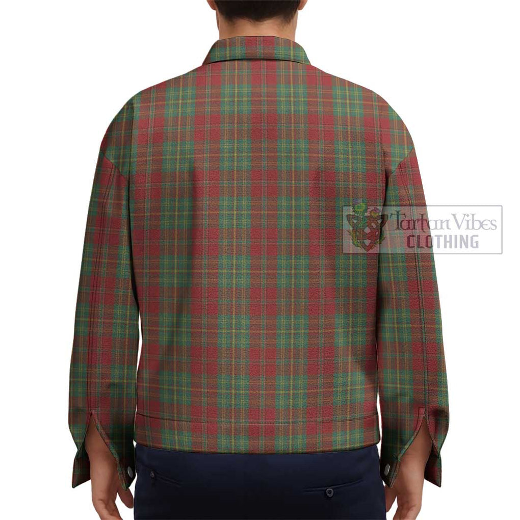 Leask Tartan Unisex Lapel Cotton Jacket - Tartan Vibes Clothing