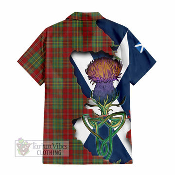 Leask Tartan Family Crest Hawaiian Shirt Scottish Thistle Celtic Inspired - Tartan Vibes Clothing