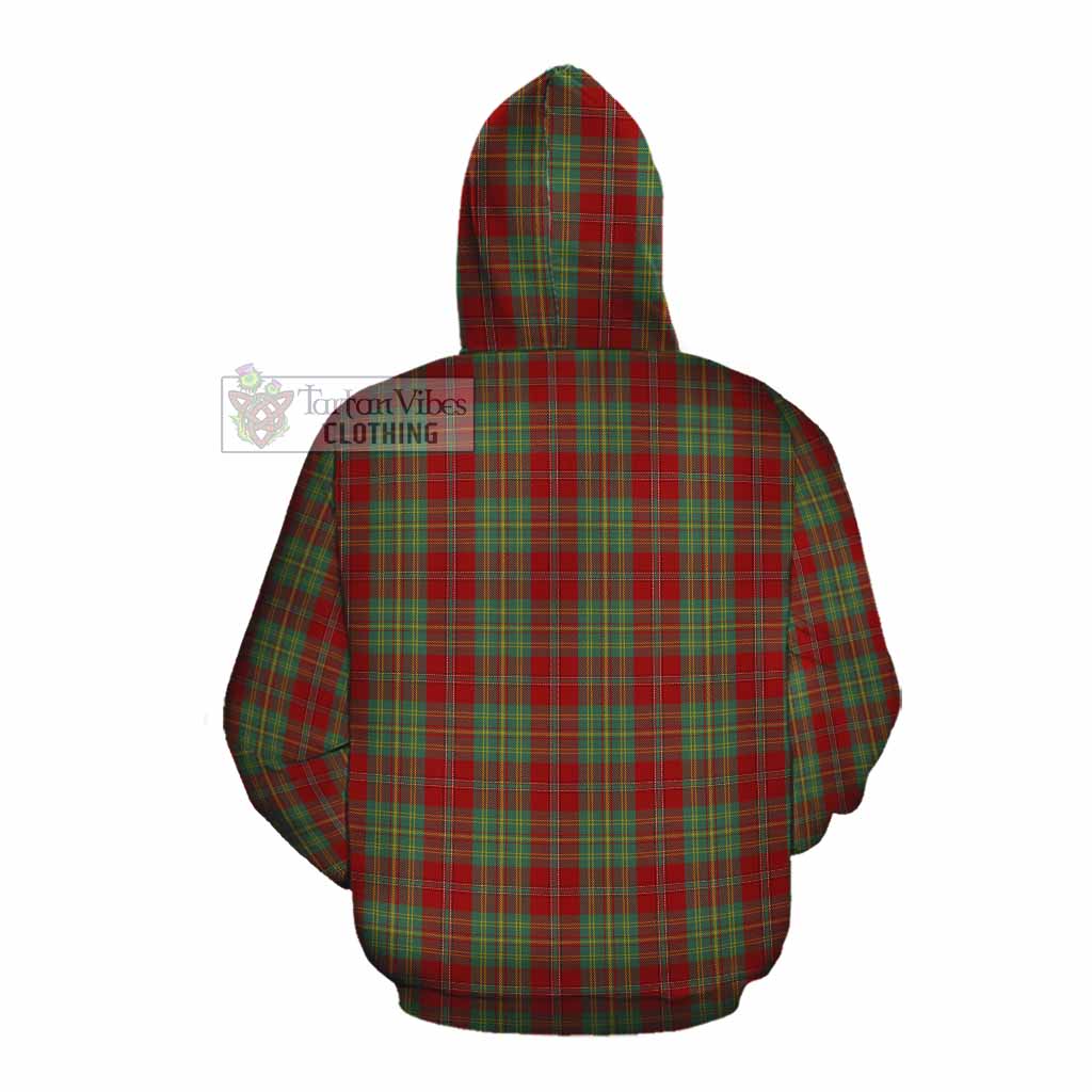 Tartan Vibes Clothing Leask Tartan Cotton Hoodie with Family Crest DNA In Me Style