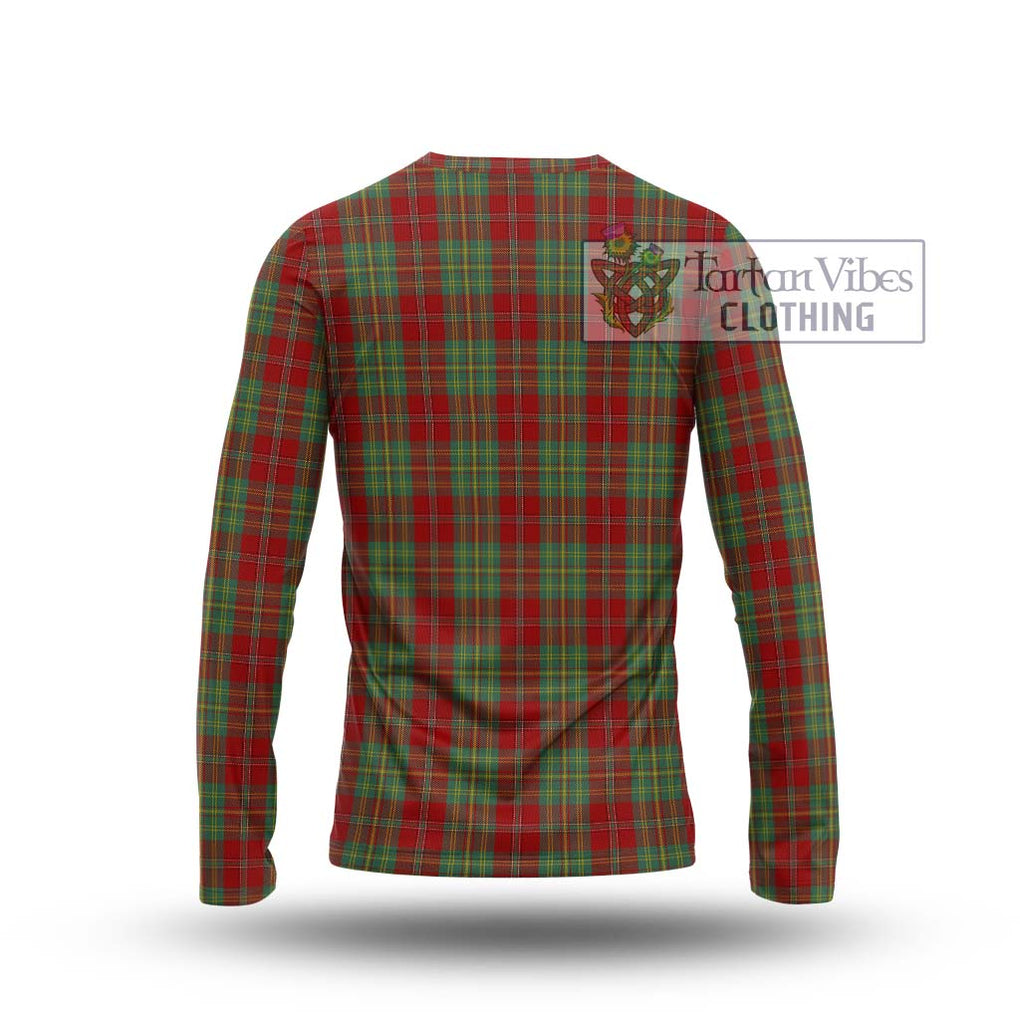 Leask Tartan Long Sleeve T-Shirt with Family Crest DNA In Me Style - Tartanvibesclothing Shop