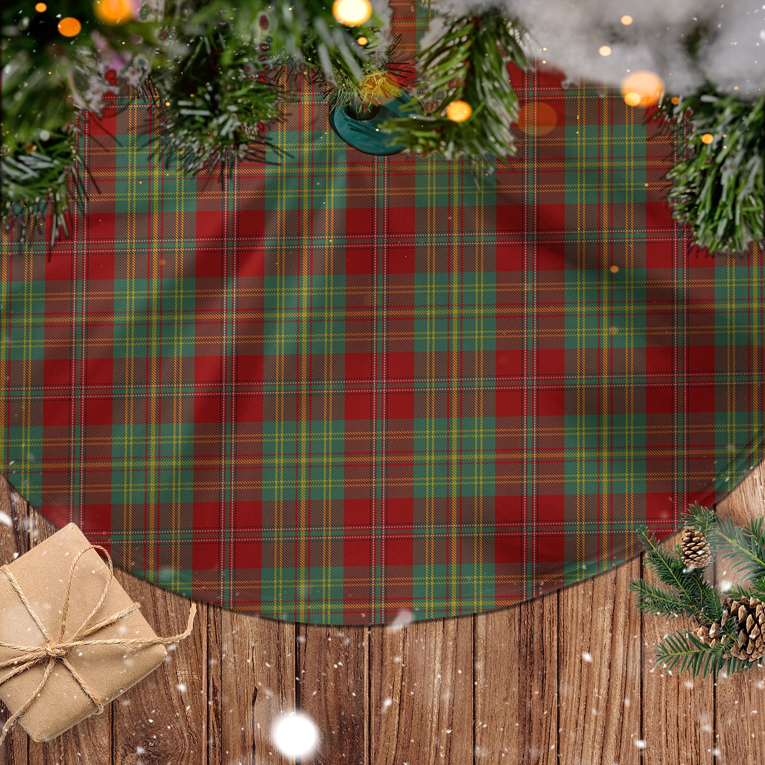 Leask Tartan Christmas Tree Skirt - Tartanvibesclothing