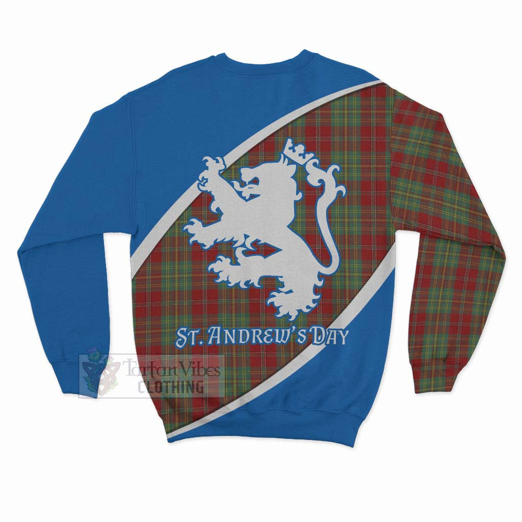 Tartan Vibes Clothing Leask Family Crest Tartan Sweatshirt Celebrate Saint Andrew's Day in Style