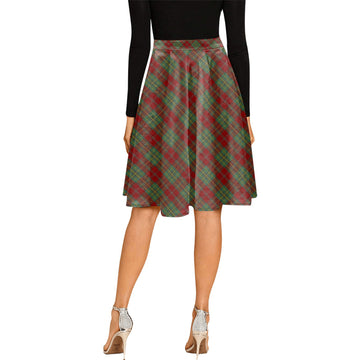 Leask Tartan Melete Pleated Midi Skirt