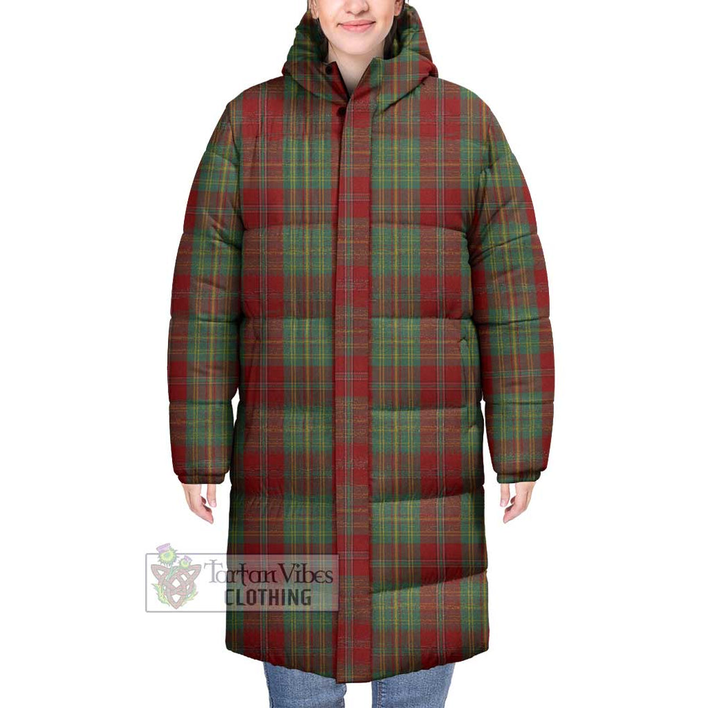 Tartan Vibes Clothing Leask Tartan Long Down Jacket