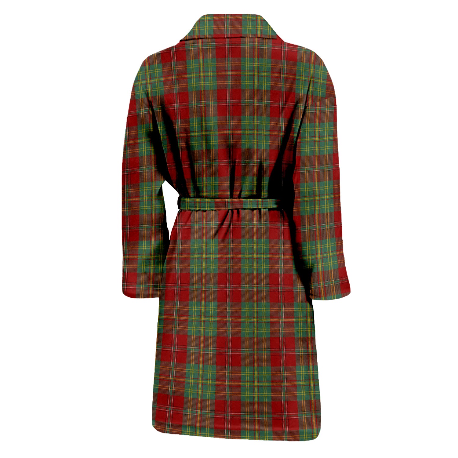 Leask Tartan Bathrobe with Family Crest - Tartan Vibes Clothing