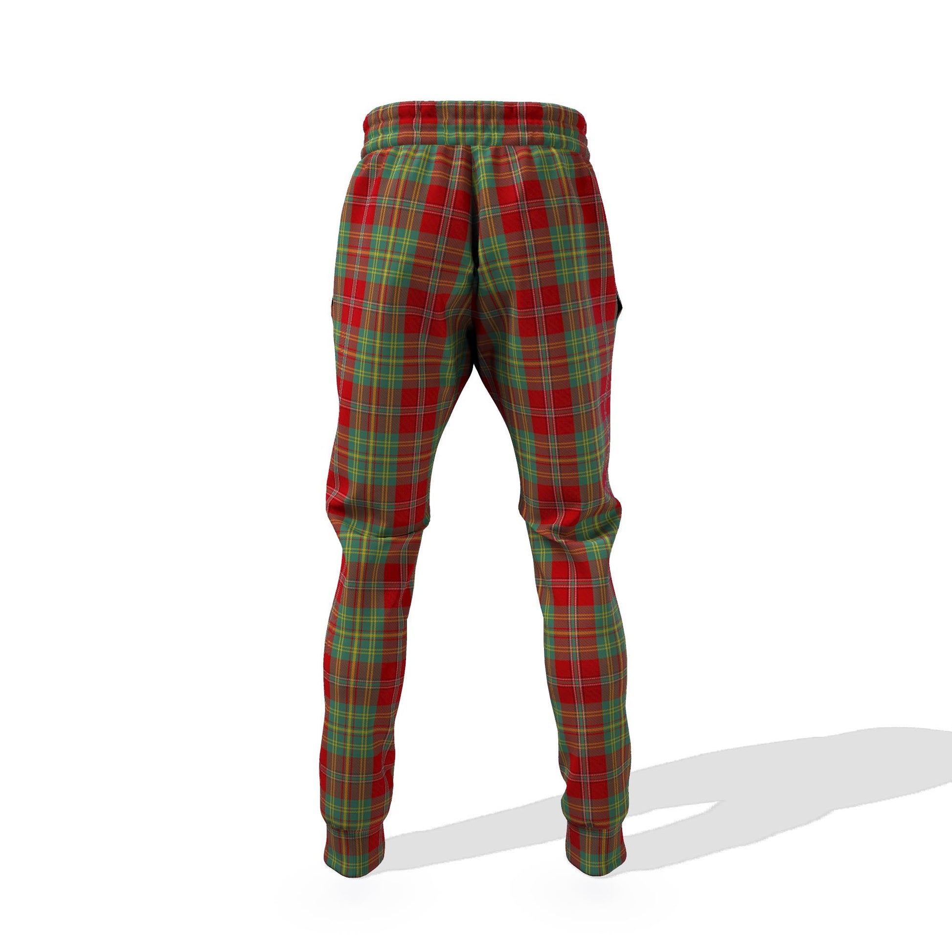 Leask Tartan Joggers Pants with Family Crest 6XL - Tartan Vibes Clothing