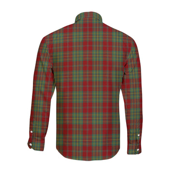 Leask Tartan Long Sleeve Button Up Shirt with Family Crest