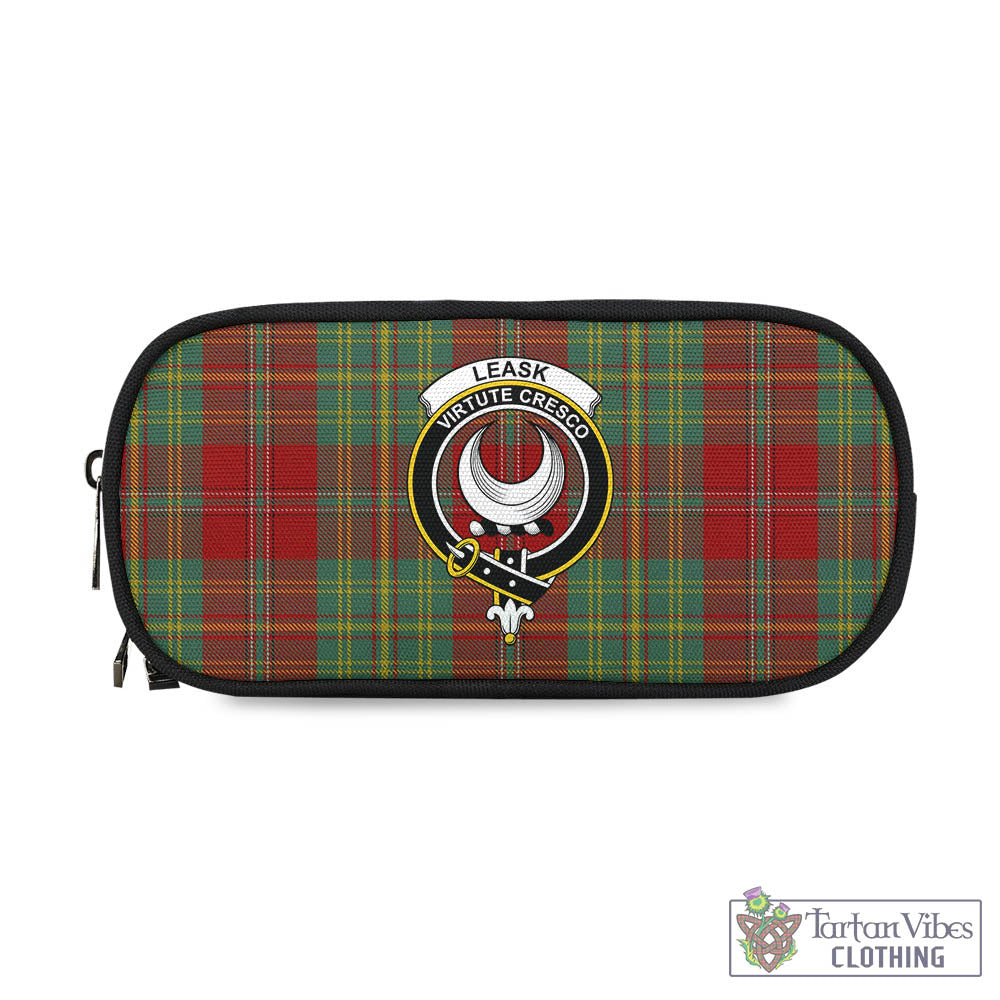 Tartan Vibes Clothing Leask Tartan Pen and Pencil Case with Family Crest