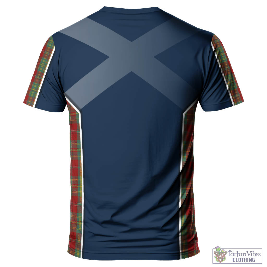 Tartan Vibes Clothing Leask Tartan T-Shirt with Family Crest and Lion Rampant Vibes Sport Style