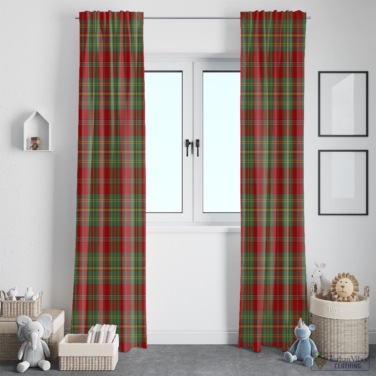 Leask Tartan Window Curtain - Tartan Vibes Clothing