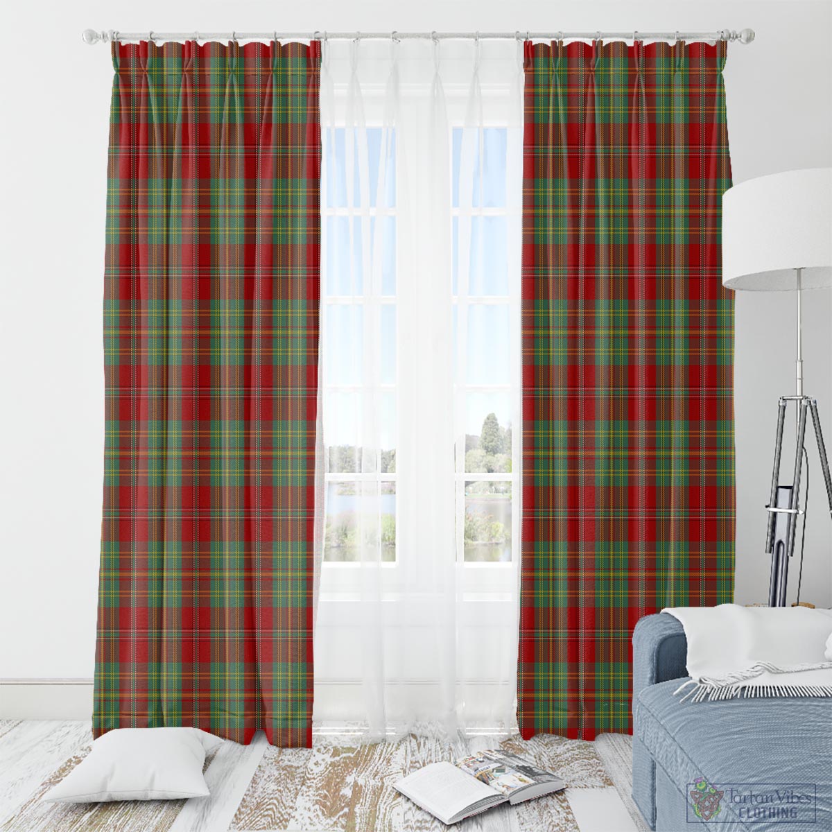 Leask Tartan Window Curtain - Tartan Vibes Clothing