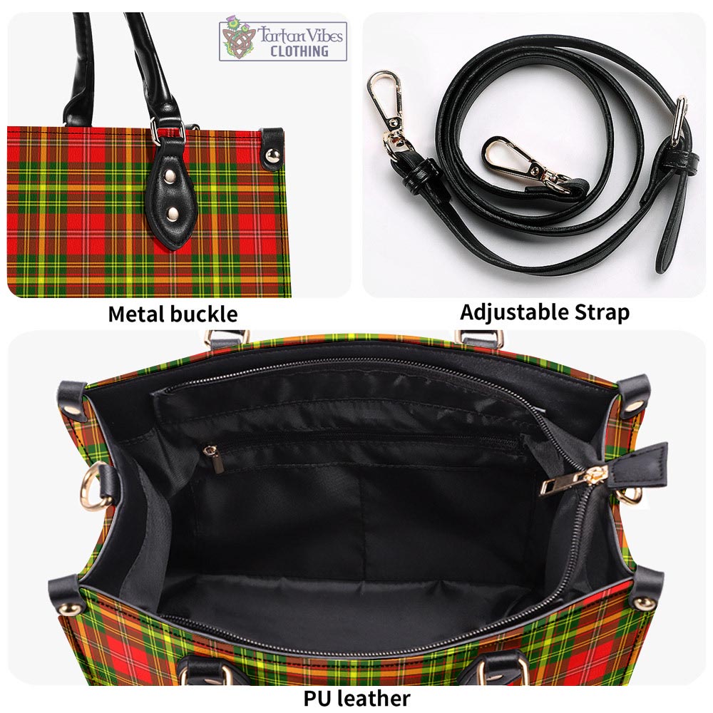 Tartan Vibes Clothing Leask Modern Tartan Luxury Leather Handbags