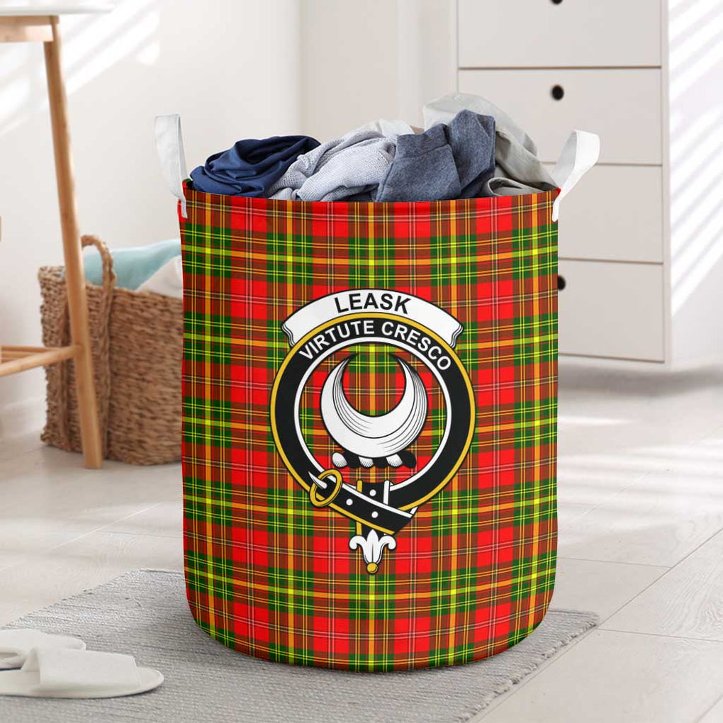 Leask Modern Tartan Laundry Basket with Family Crest One Size - Tartanvibesclothing Shop