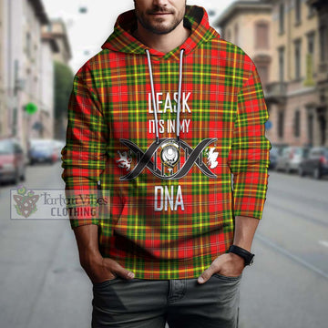 Leask Modern Tartan Hoodie with Family Crest DNA In Me Style