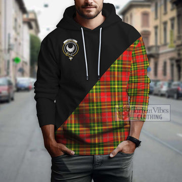 Leask Modern Tartan Hoodie with Family Crest and Military Logo Style