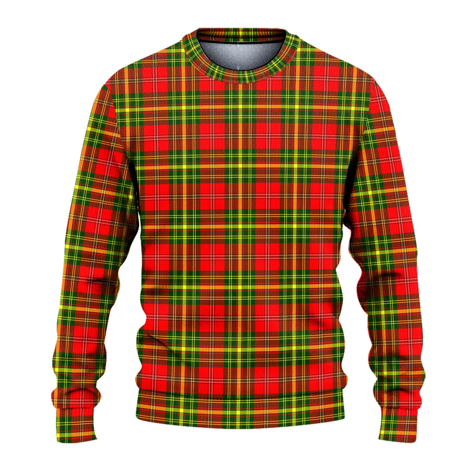 Leask Modern Tartan Knitted Sweater - Tartanvibesclothing