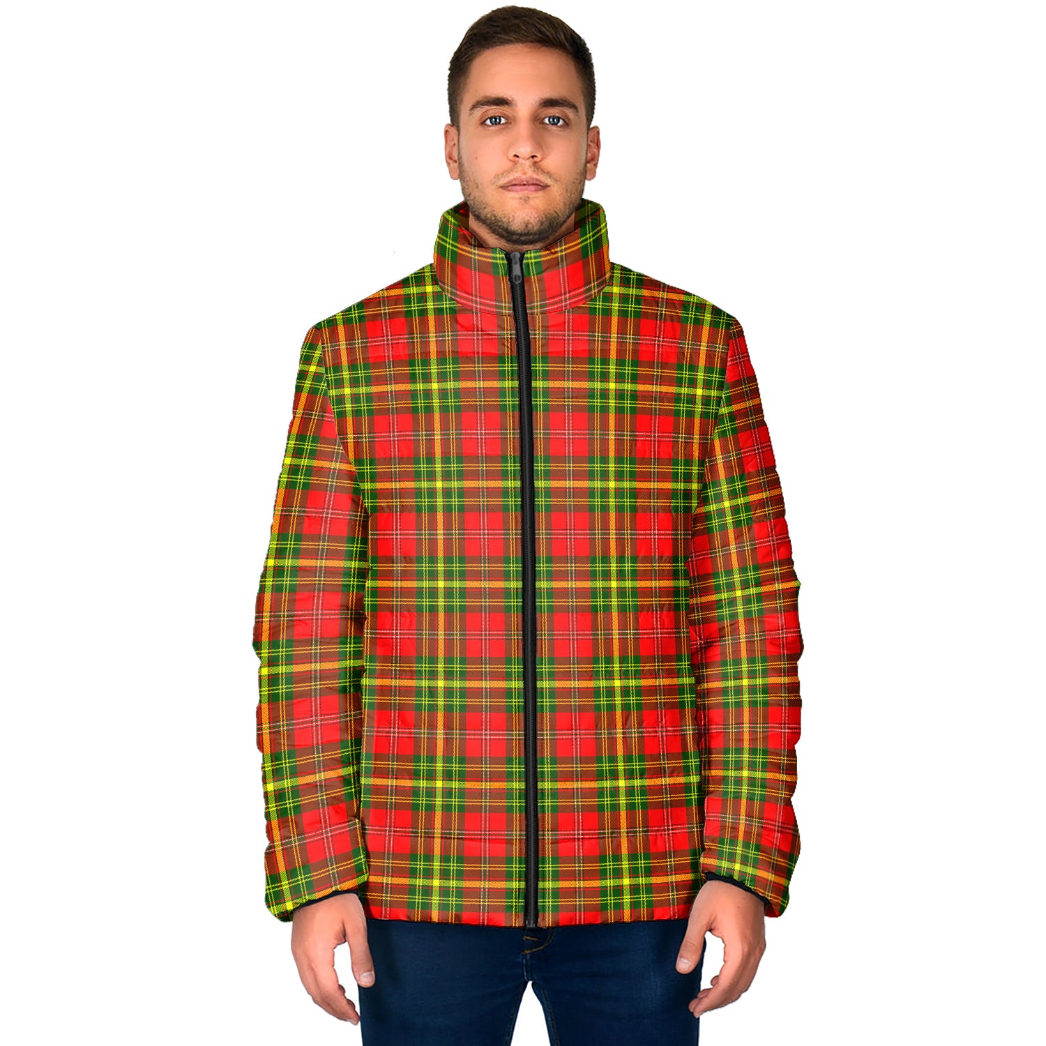 Leask Modern Tartan Padded Jacket - Tartan Vibes Clothing