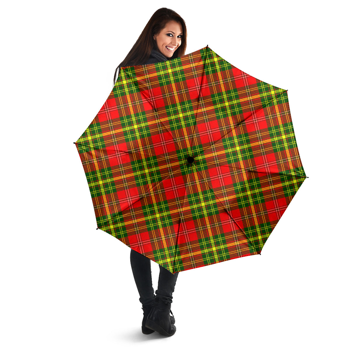 Leask Modern Tartan Umbrella - Tartanvibesclothing