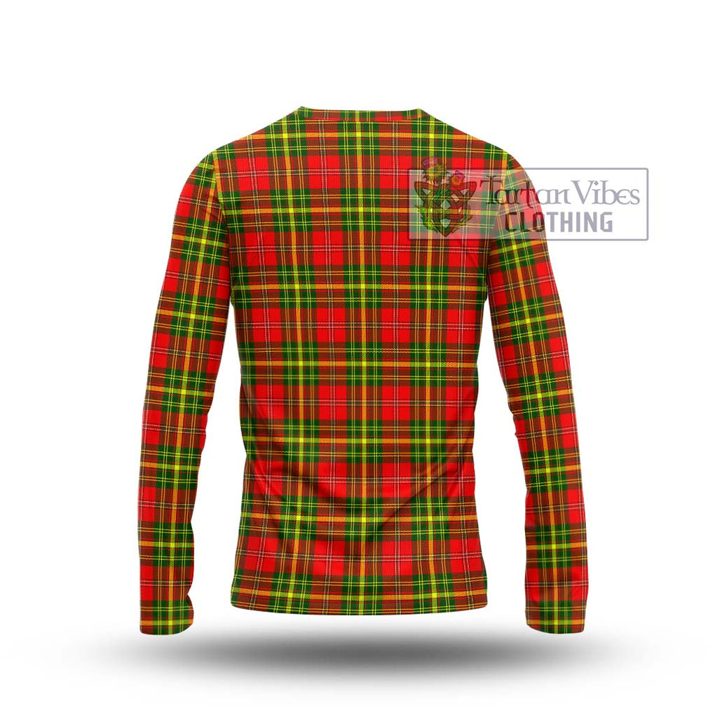 Leask Modern Tartan Long Sleeve T-Shirt with Family Crest DNA In Me Style - Tartanvibesclothing Shop