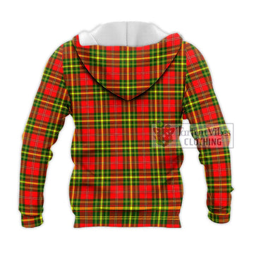 Leask Modern Tartan Knitted Hoodie with Family Crest DNA In Me Style