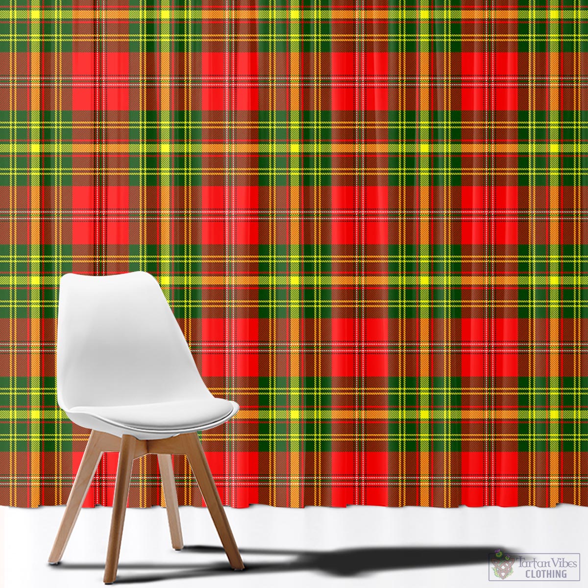 Leask Modern Tartan Window Curtain