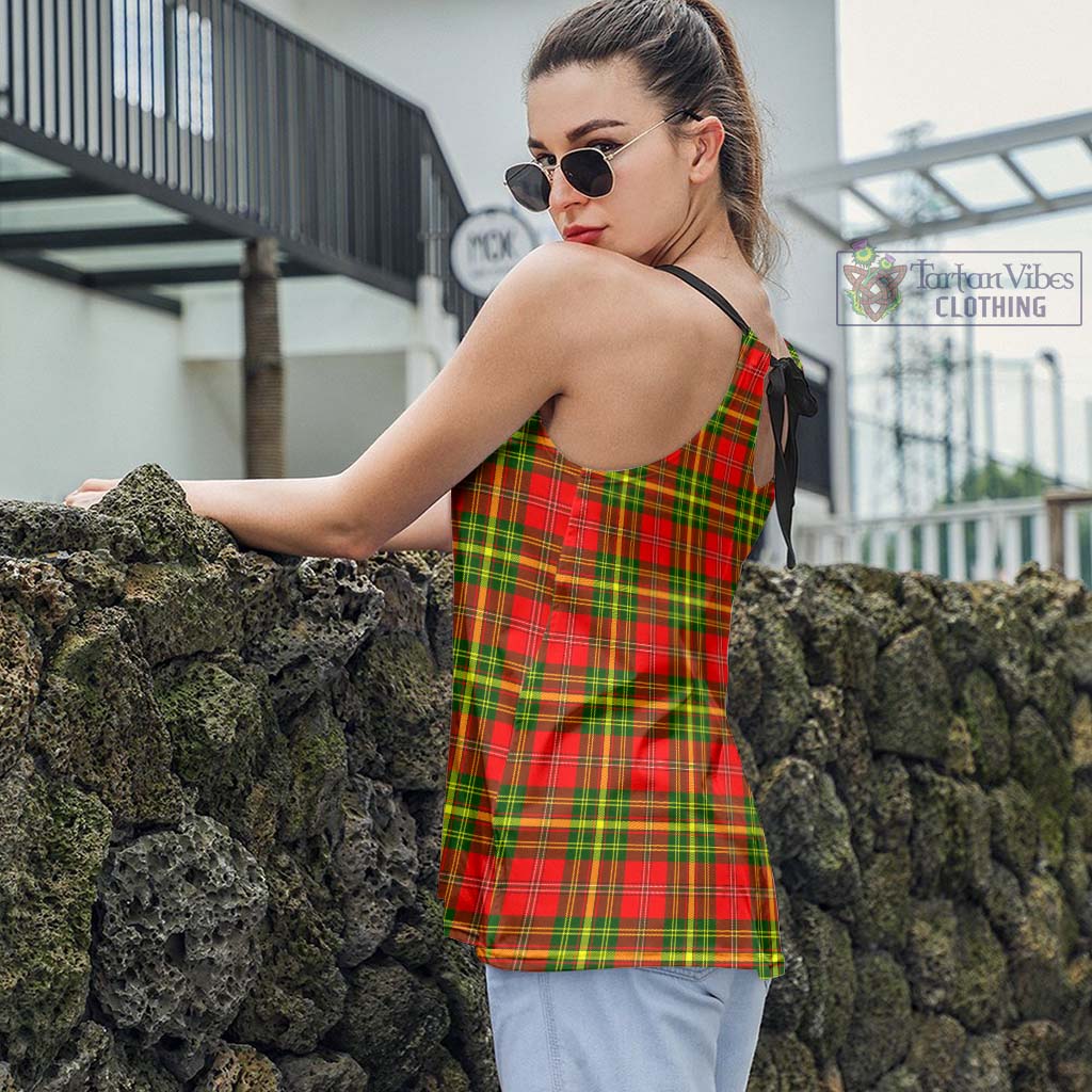 Tartan Vibes Clothing Leask Modern Tartan Loose Halter Neck Camisole