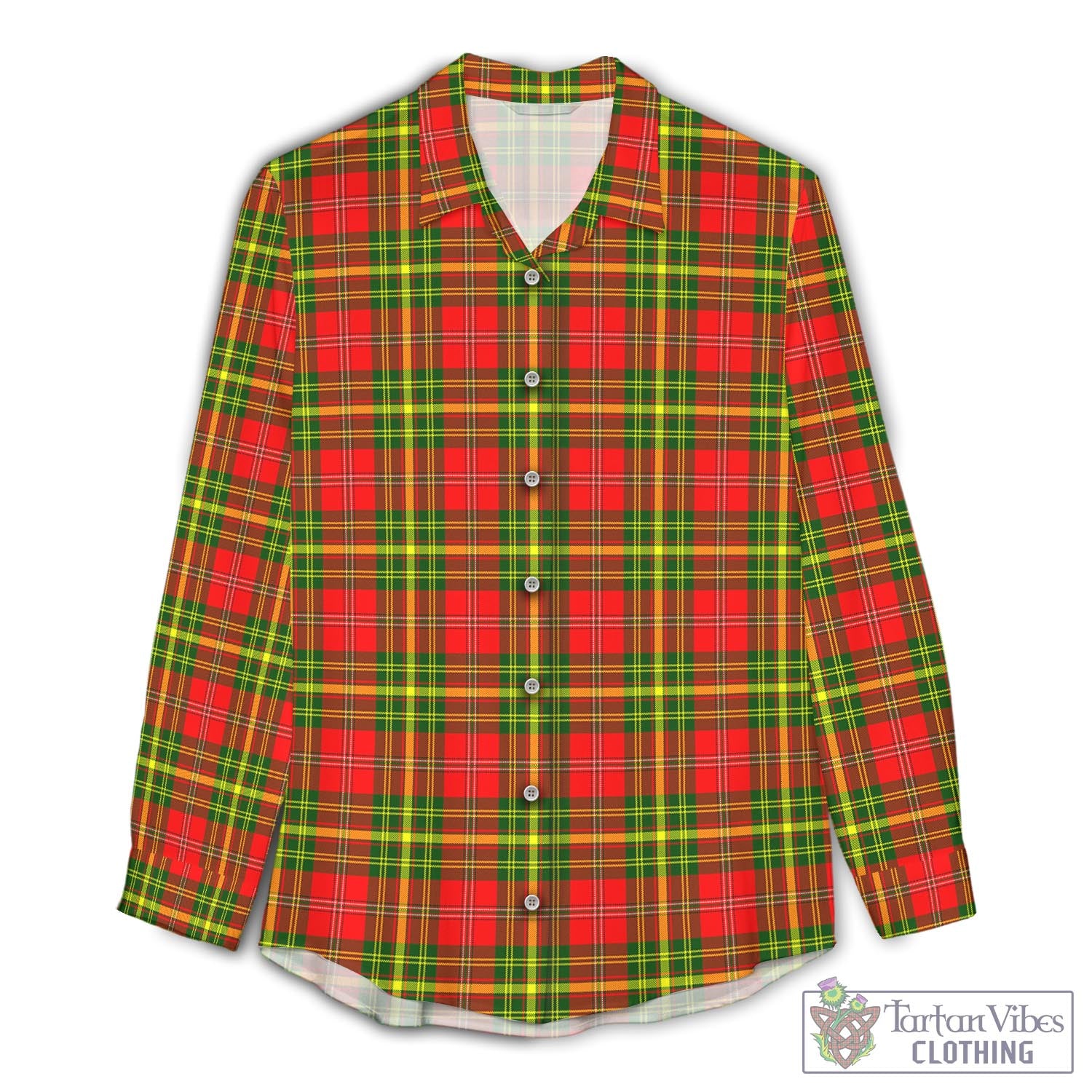 Leask Modern Tartan Womens Casual Shirt