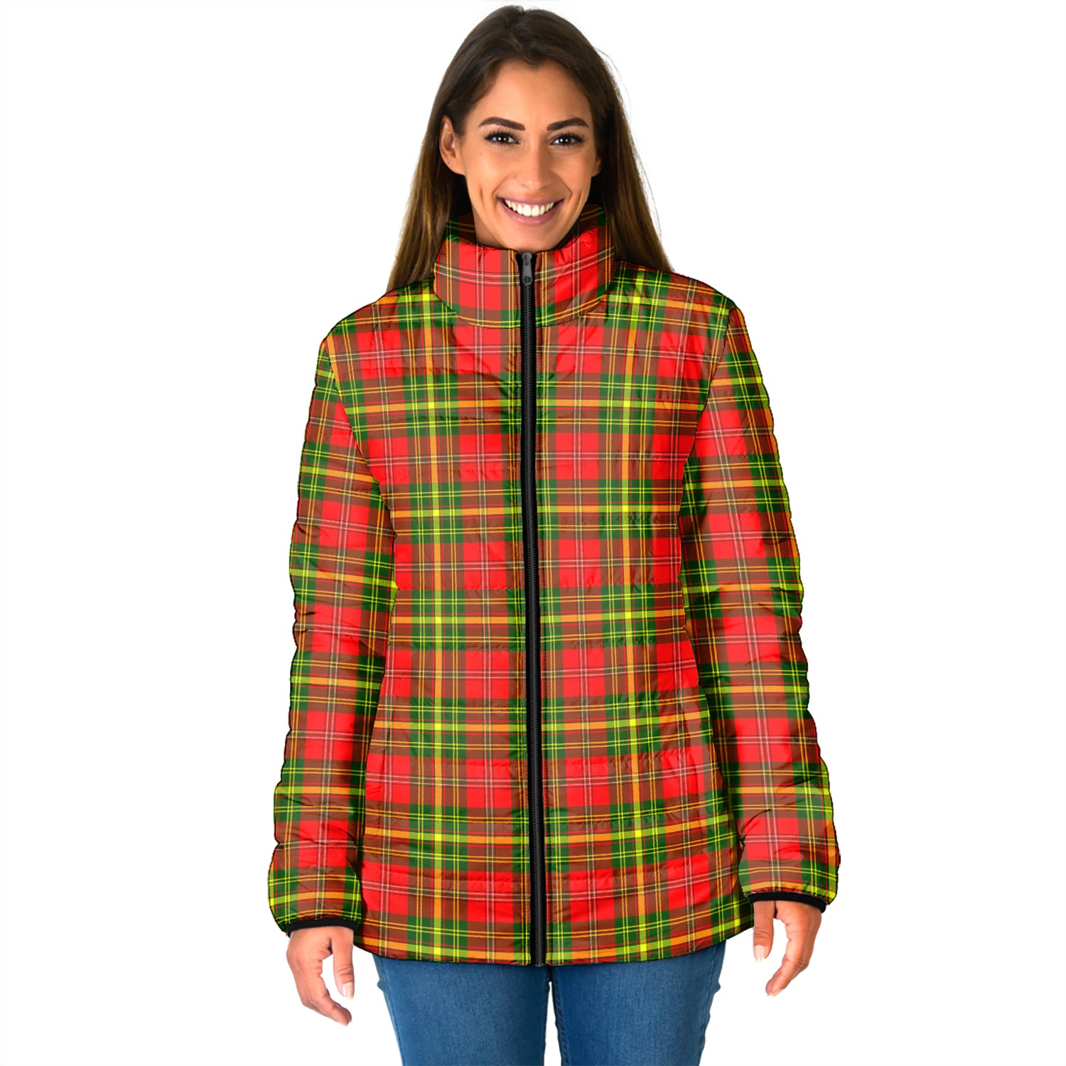 Leask Modern Tartan Padded Jacket - Tartan Vibes Clothing