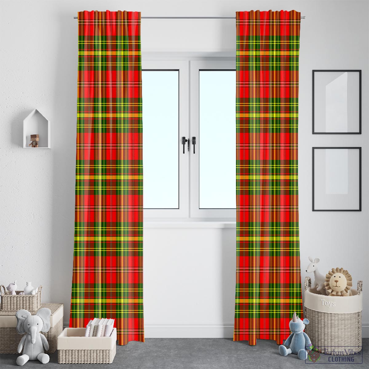 Leask Modern Tartan Window Curtain