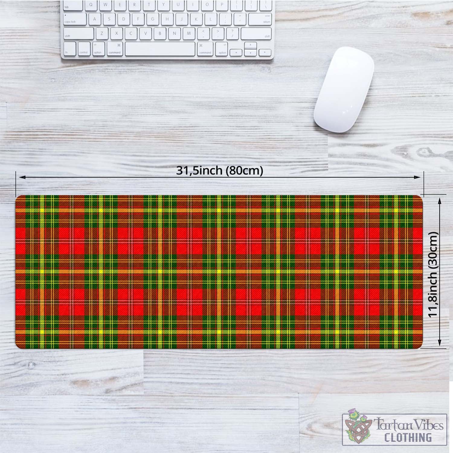 Tartan Vibes Clothing Leask Modern Tartan Mouse Pad