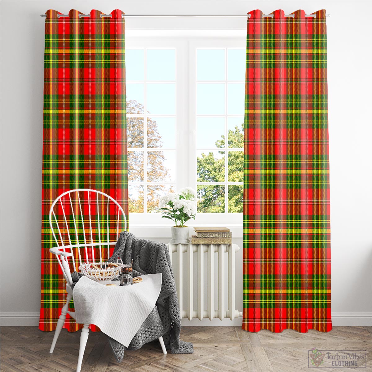 Leask Modern Tartan Window Curtain