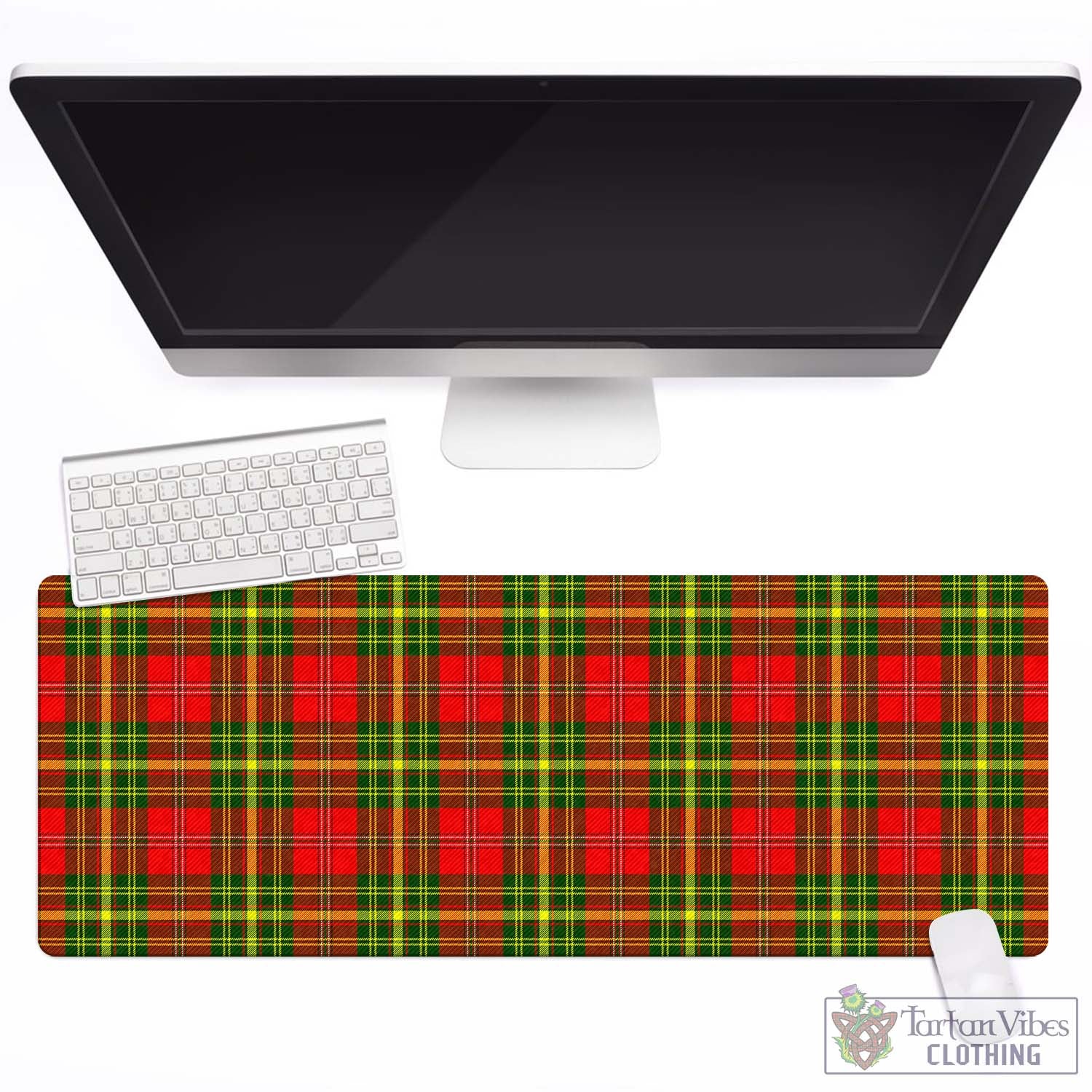 Tartan Vibes Clothing Leask Modern Tartan Mouse Pad