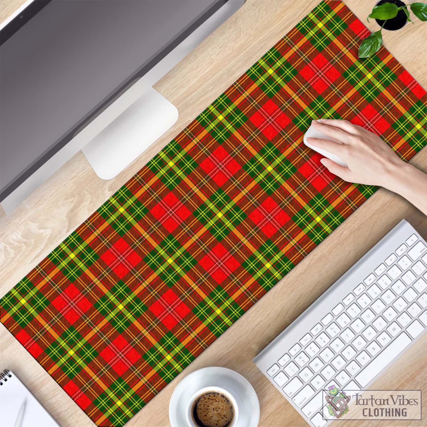 Tartan Vibes Clothing Leask Modern Tartan Mouse Pad