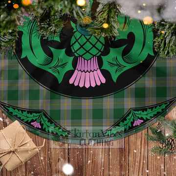 Ledford Tartan Christmas Tree Skirt Scottish Thistle Style