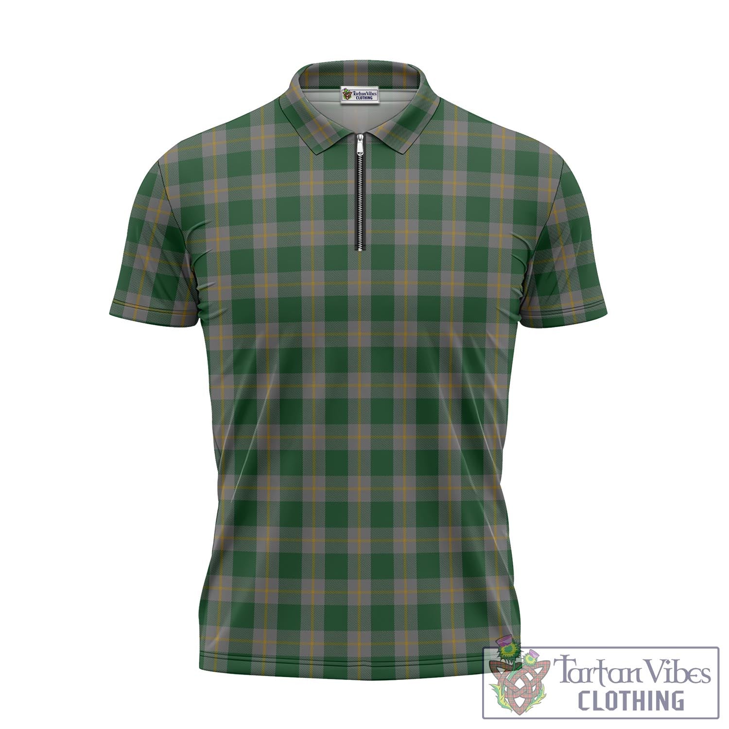 Tartan Vibes Clothing Ledford Tartan Zipper Polo Shirt