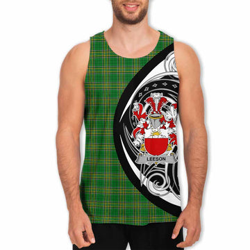 Leeson Irish Clan Men's Tank Top Celtic Circle Style Men - Tartan Vibes Clothing