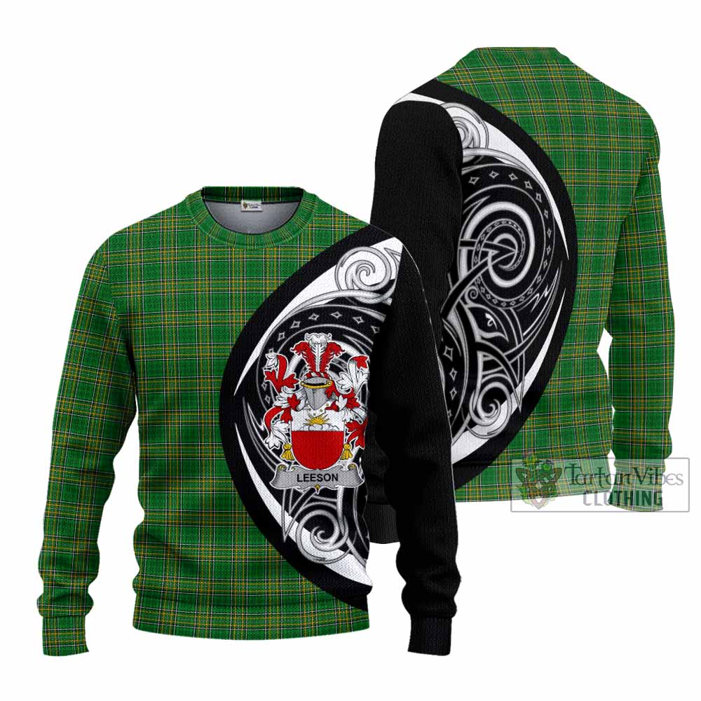 Leeson Irish Clan Knitted Sweater Celtic Circle Style - Tartan Vibes Clothing
