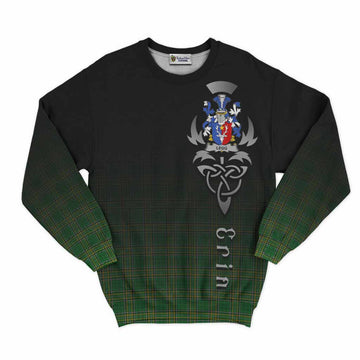 Legg Irish Clan Sweatshirt with Coat of Arms Erin Go Bragh Celtic Inspired Unisex - Tartan Vibes Clothing