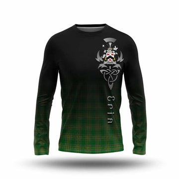 Lehane Irish Clan Long Sleeve T-Shirt with Coat of Arms Erin Go Bragh Celtic Inspired Unisex - Tartan Vibes Clothing
