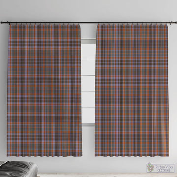 Leitrim County Ireland Tartan Window Curtain