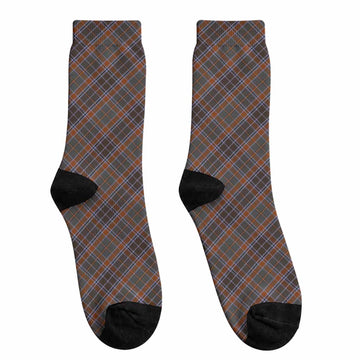 Leitrim County Ireland Tartan Crew Socks Cross Style Crew Socks - Tartan Vibes Clothing